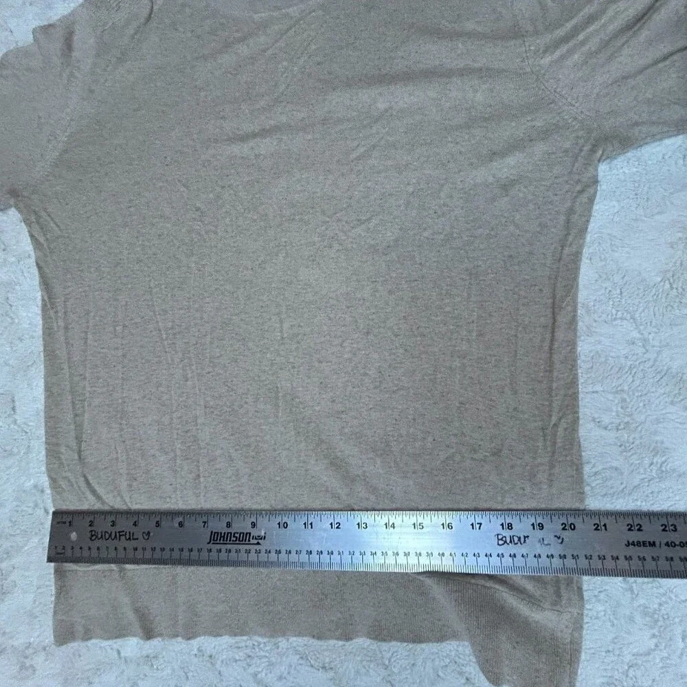Banana Republic Mens XL Silk Linen Pullover Sweater Knit Crew Neck Gray Casual